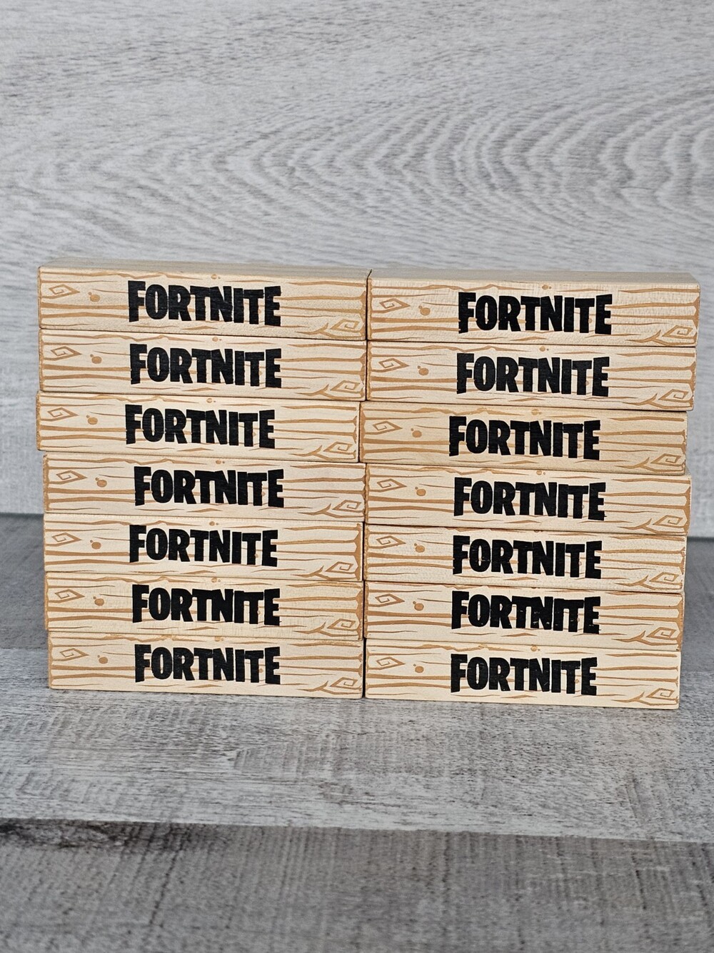 Jenga Fortnite Edition Game Wood Block Stacking Tower - Replacement Part Lot